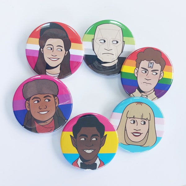 Red Dwarf Pin Badges