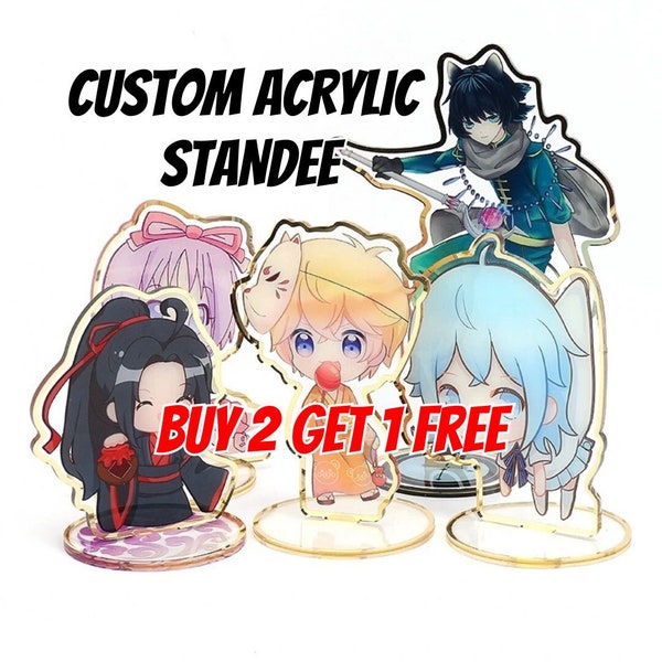 Custom Anime Acrylic Standee, Anime Character Cartoon Acrylic Stand, Anime Figurine Standee Gaming Gifts For Anime Fans Birthday Gift