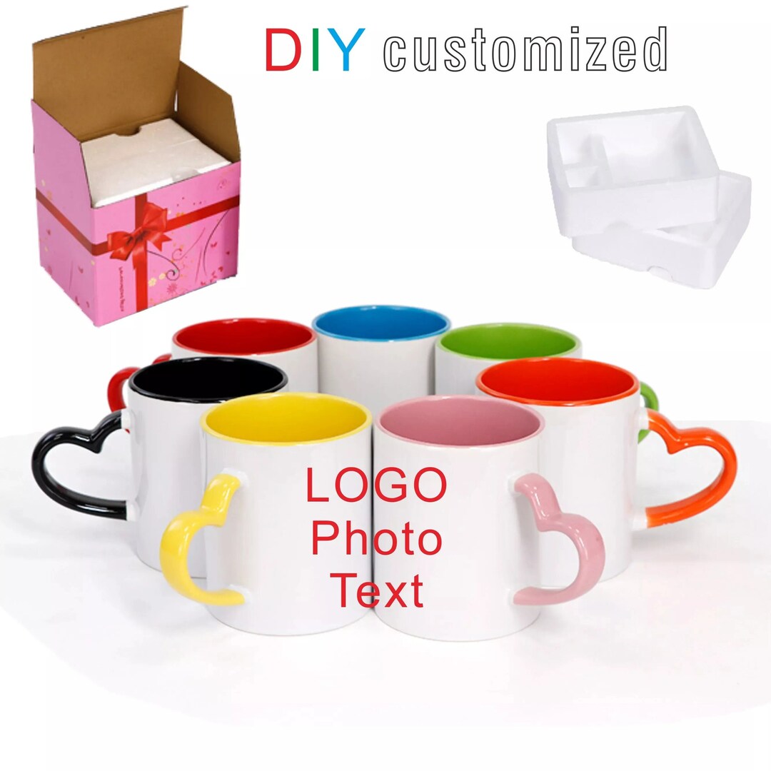 Design Your Own Mug, Custom Text Photo Anime Cartoon Mugs, Personalized