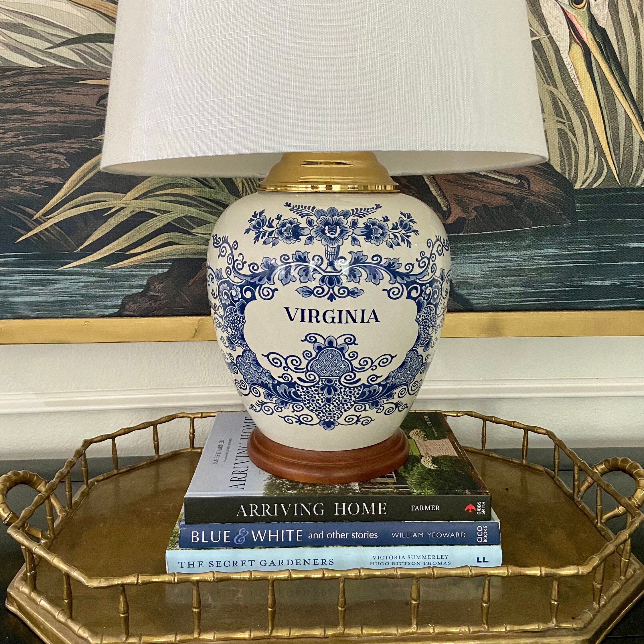 X-large Virginia Tobacco Jar Lamp