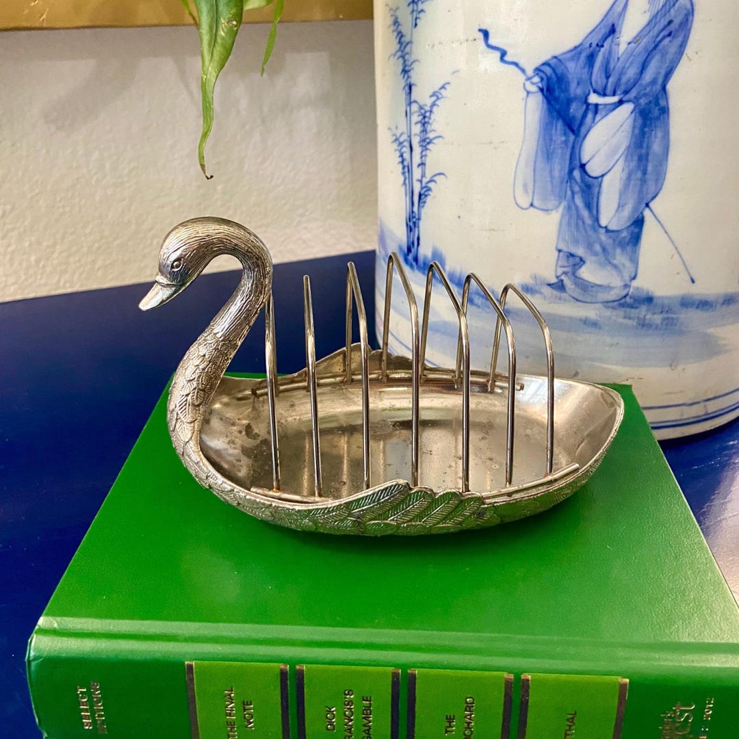 Vintage Silver-plated Swan Shaped Toast Rack / Letter Holder - Etsy