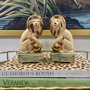 Lion Bookends - Etsy