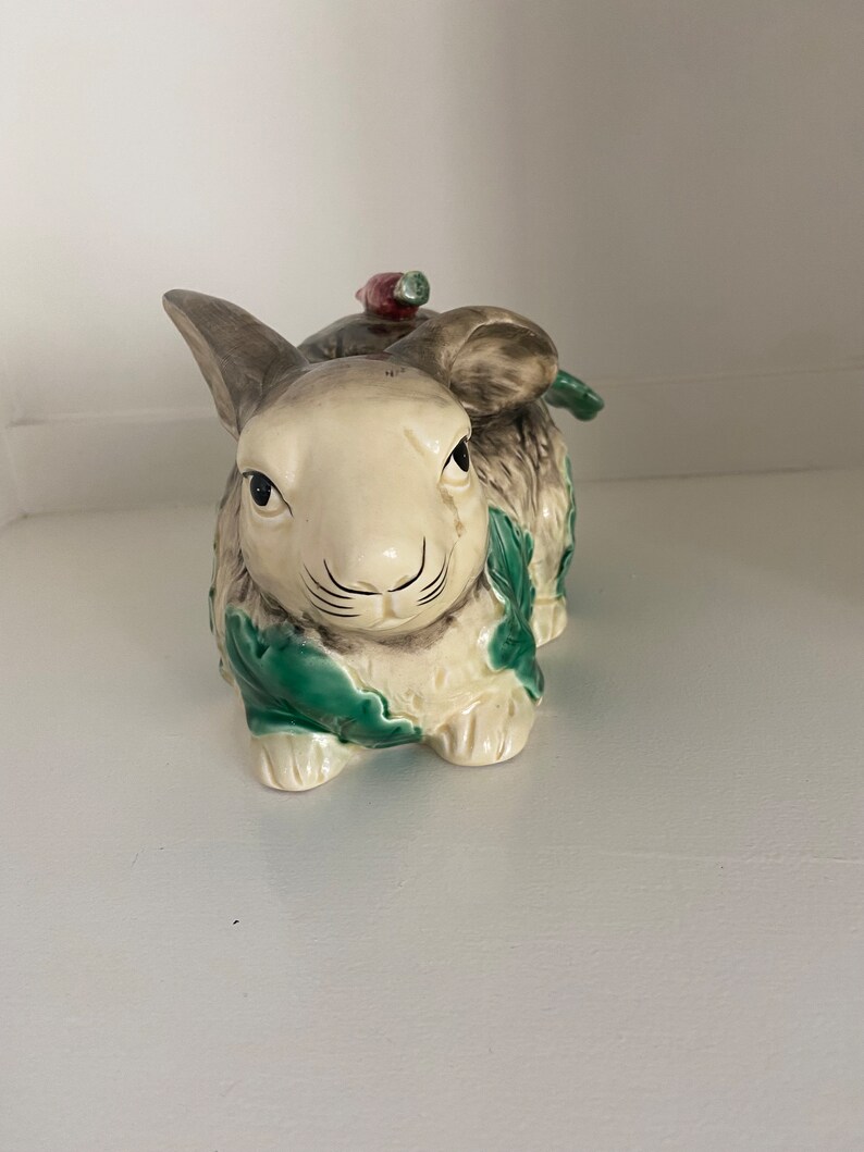 Haldon Group Rabbit Soup Tureen With Lid and Lettuce Ladle Etsy