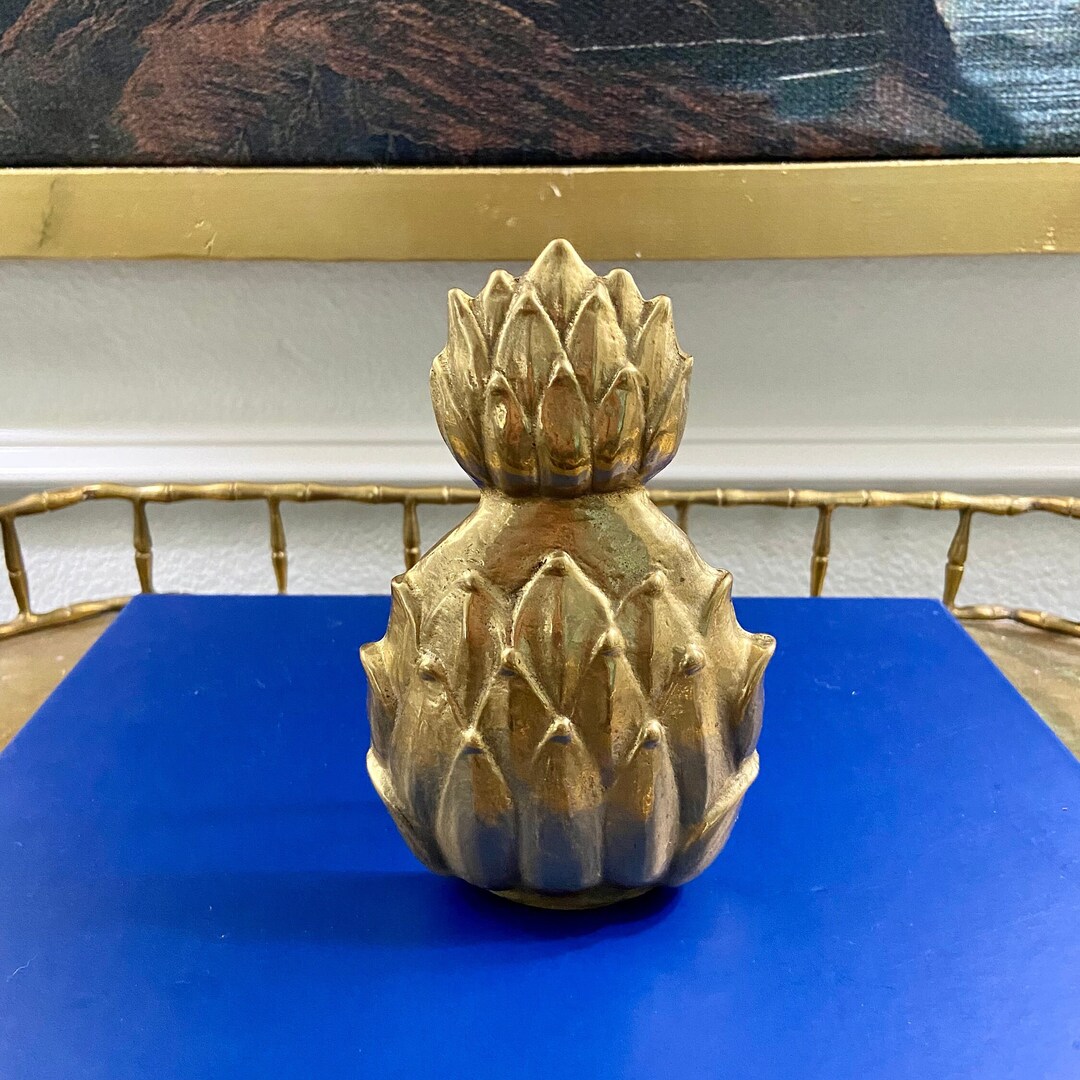Vintage Brass Pineapple Door Knocker Etsy