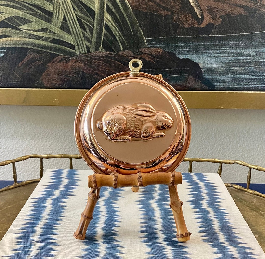 Vintage Copper Rabbit Mold Wall Decor - Etsy