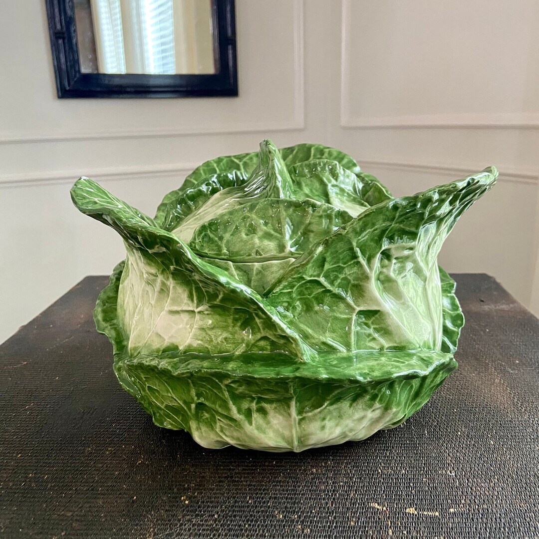 Vintage Large Cabbage Soup Tureen Made in Italy 11 Etsy