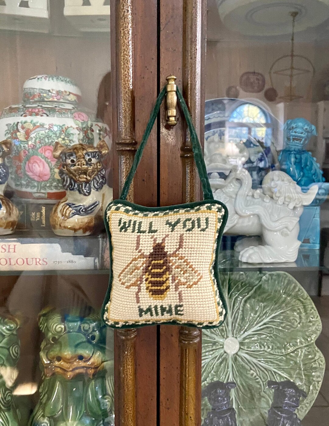 Will You Bee Mine Needlepoint Door Hanger Etsy