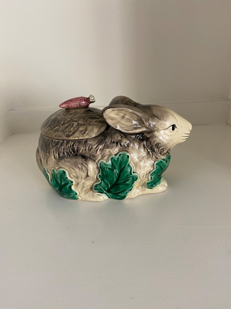 Haldon Group Rabbit Soup Tureen With Lid and Lettuce Ladle Etsy