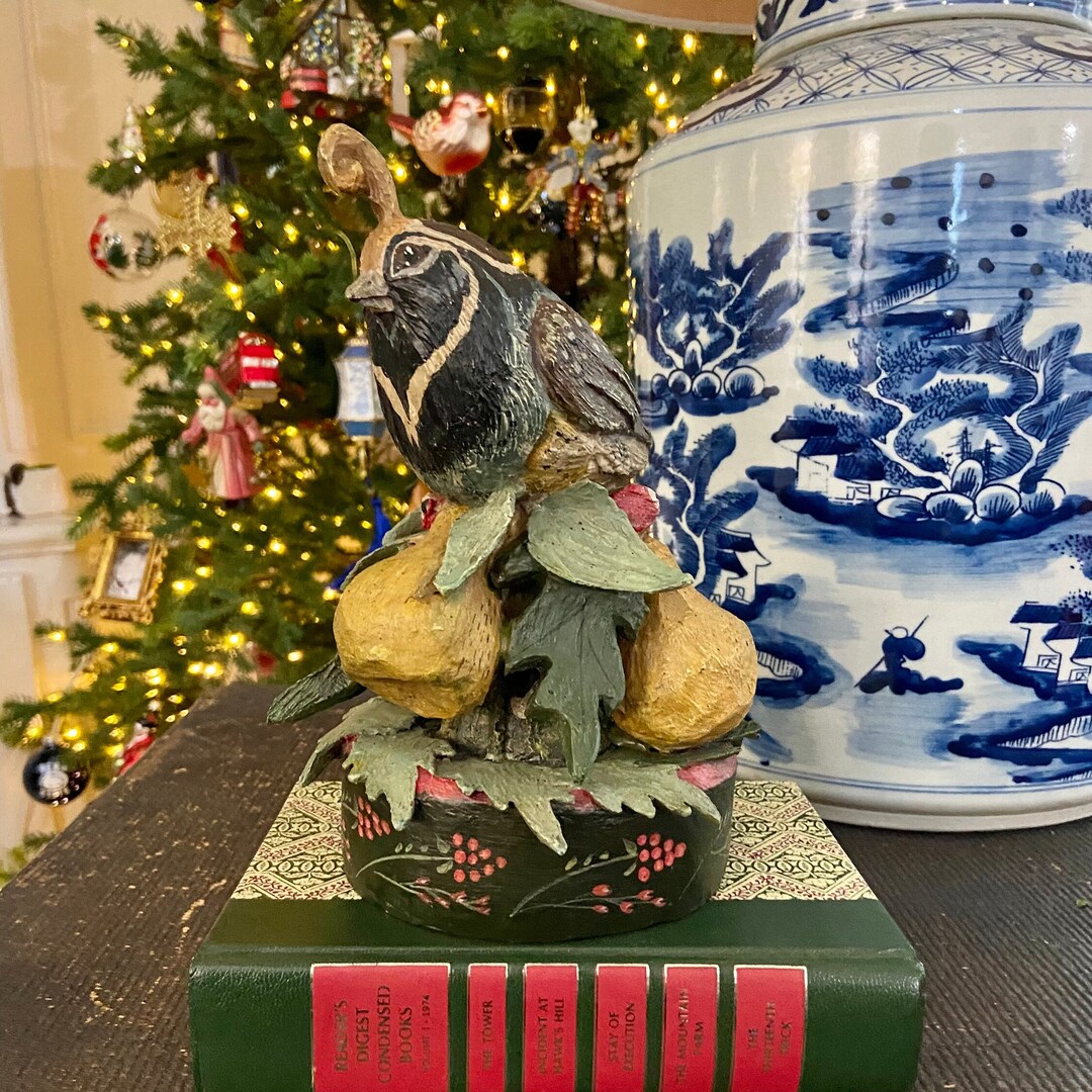 House of Hatten 1989 Partridge in A Pear Tree Figurine Etsy