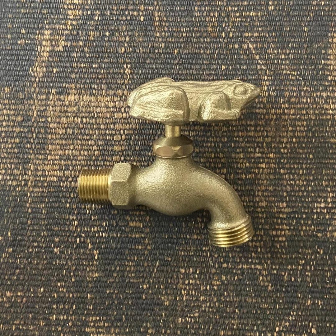 Brass Frog Outdoor Water Faucet Spigot