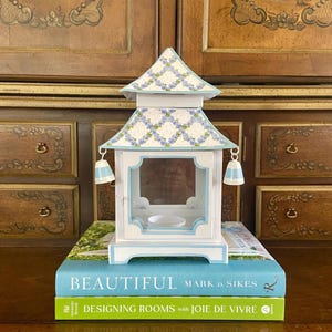 Grandmillennial Metal Pagoda Lantern Candleholder