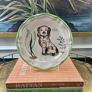 Nathalie Lete  Spaniel Collectible Plate from Anthropologie ~ Francophile
