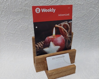 flyer business card holder