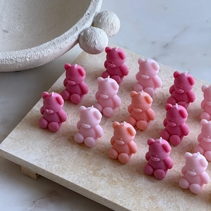 Teddy Bear Mini Unscented Candles | Baby Shower Favours | Wholesale Event Favours image 6