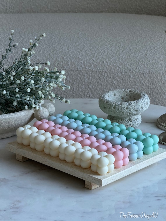 Mini (Small) Bubble Unscented Candles (1 / 5 / 10 Pieces) | Ready To Go | Wholesale Event Favours (BW)