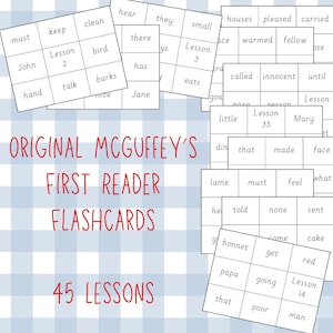 Original McGuffey's 1st Reader Lernkarten
