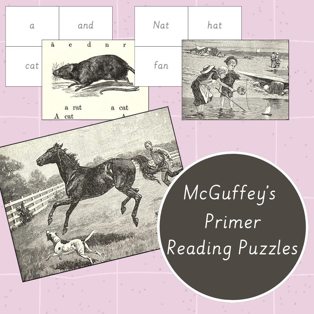 Mcguffey's Primer Reading Puzzles - Etsy
