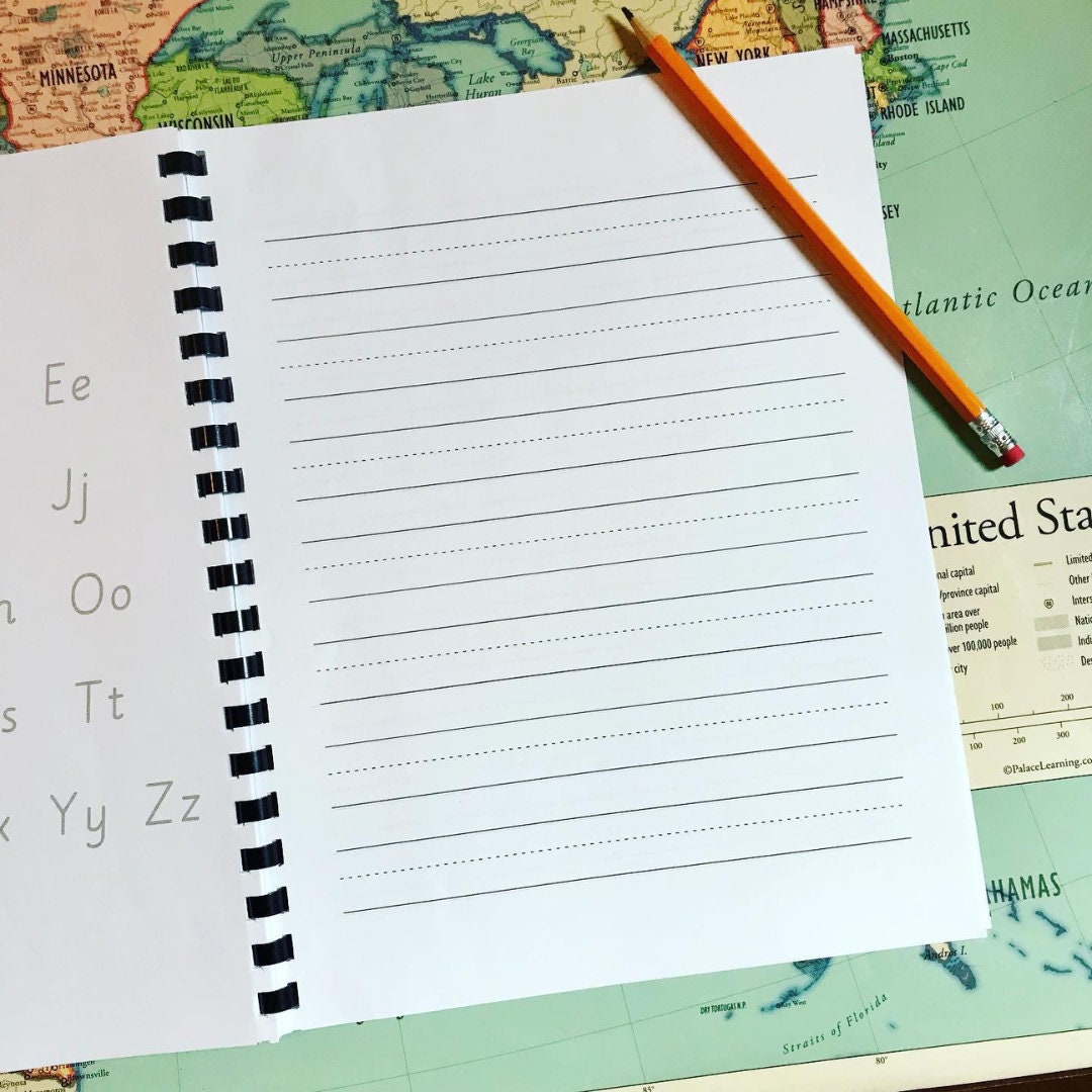 The Alphabet: D'nealian Print Handwriting Practice - Etsy