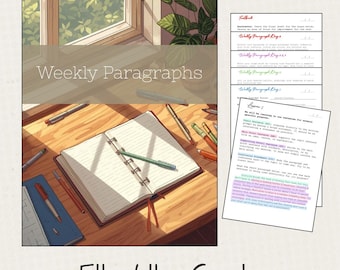 Weekly Paragraph Writing Workbook: Grades 5-6