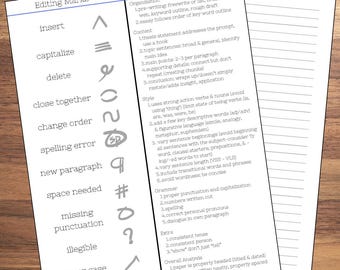 Essay Writing Reference Sheet/Bookmarks