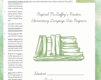 Language Arts 1st-6th Plan: Original McGuffey's Readers Based (Color & BW Versions)