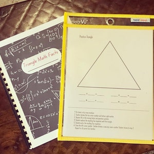Triangle Math Facts: Notebook & Practice Triangle