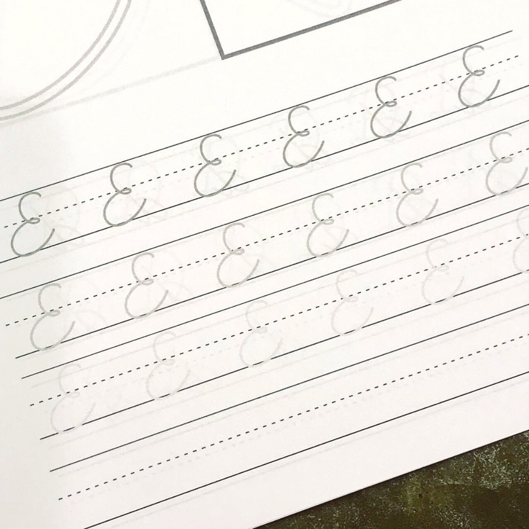 The Alphabet: D'nealin Cursive Handwriting Practice - Etsy