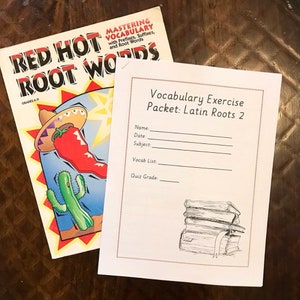 Latin Root Words Weekly Vocabulary Packet 2
