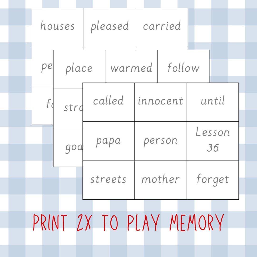 Original Mcguffey's 1st Reader Flashcards - Etsy