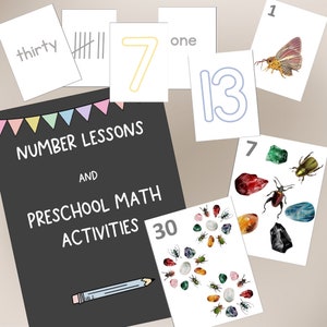 Preschool Number Sense Flashcards & Lesson Guide