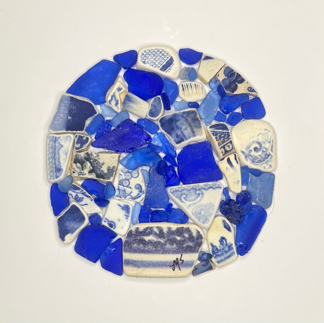 Sea Glass Sea Pottery Mosaic Etsy