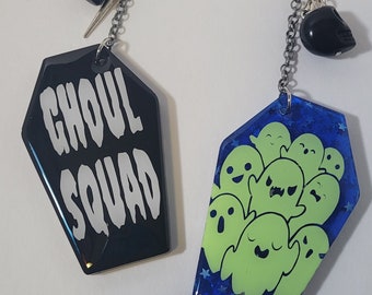 Keychain Coffin-Gothic Keychain-Spooky Style Keychain-Witchy Keychain