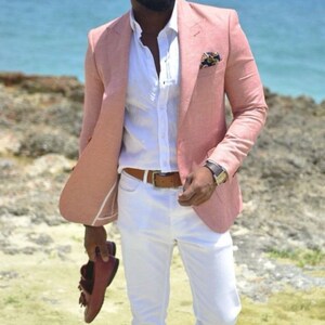 Mens Pink Blazer Etsy Canada