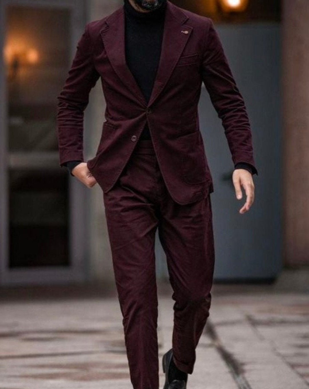 Men Suit Burgundy Men Suit Wedding Suit for Men Stylish Suit - Etsy