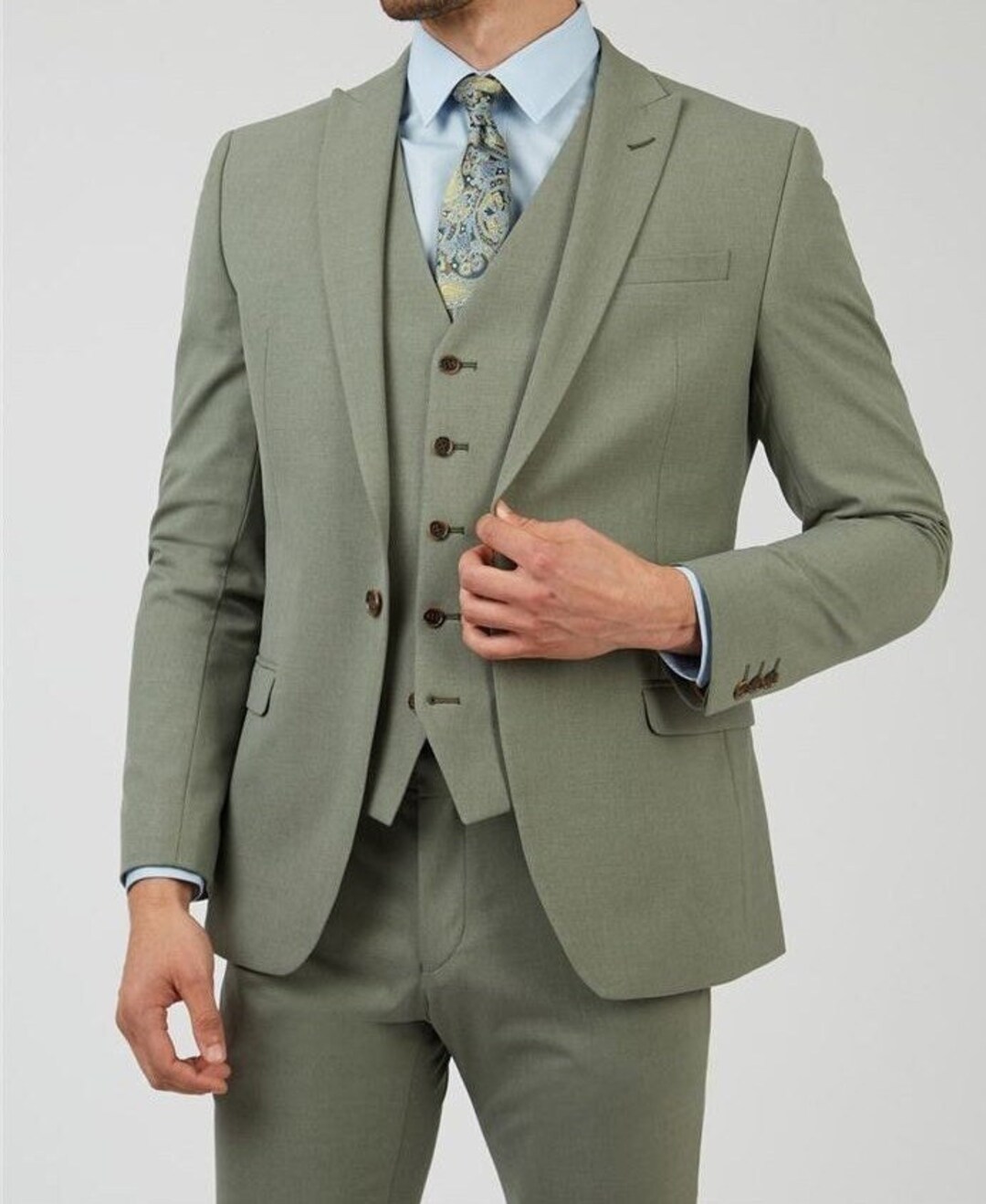 Men Suit Men Green Suit Men Wedding Suit Men's Clothing Gift for Groom