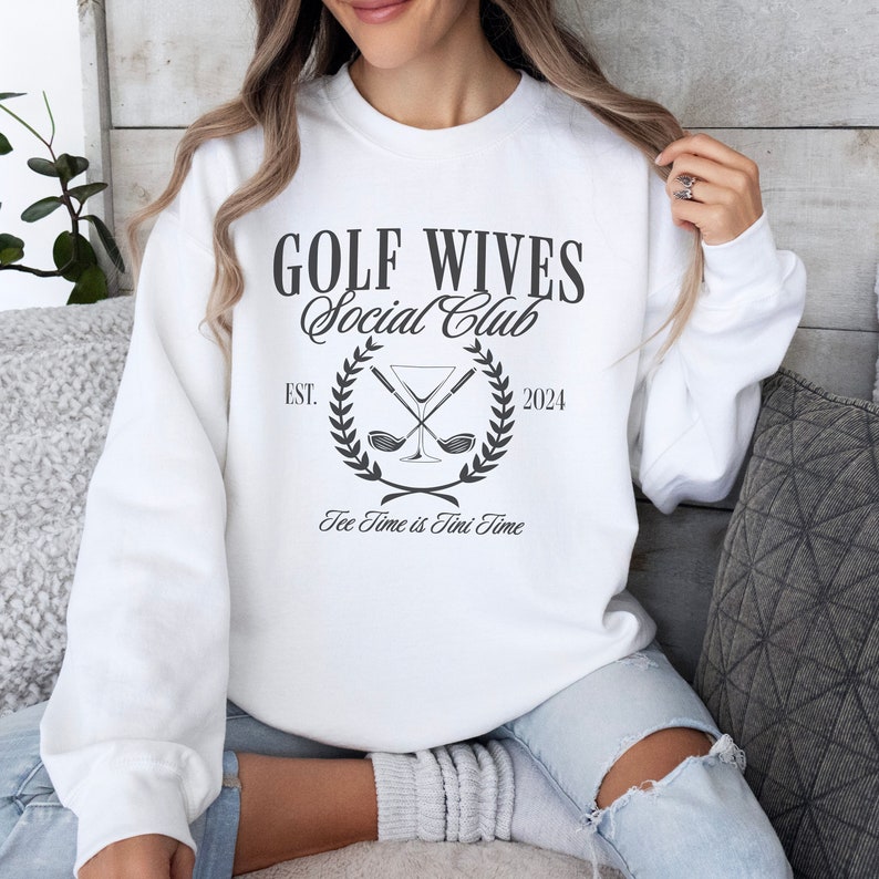 Golf Wives Social Club Shirt, Tee Time Sweatshirt, Golf Wife Sweater