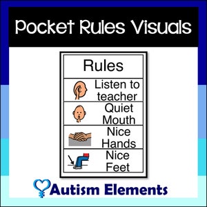 Regole per aule piccole/tascabili - Immagini - SPED e risorse per l'autismo