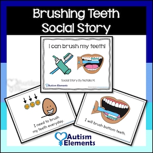 Brushing Teeth Social Story- Dental- Autism- SPED Resources