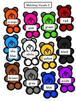 Printable Digital Color Matching File Folders- SPED & Autism Resources ...