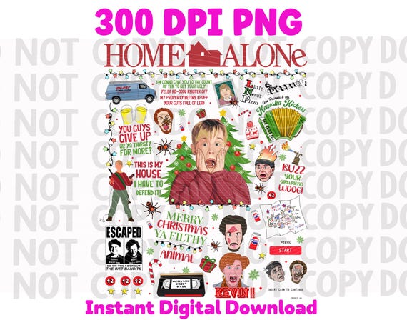 Home alone| Home alone png| Home Sublimation | Home alone movie| Home alone Dtf Png| Christmas Png| Christmas Sublimation| Christmas Design