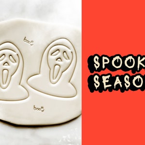 Scream Cookie Cutter, Horror Movie Cookie Cutter Halloween Baking, Halloween cookie Stamp, Scream, Polymer Clay Cutter, 3D Printed Cutter