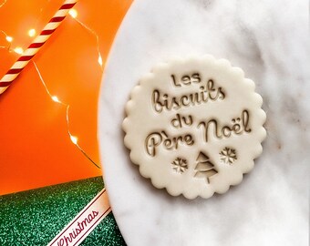 Adorable et créatif biscuit pour le Père Noël. Cadeau pour les enfants, cadeaux pour les garçons, cadeaux pour les filles, emporte-pièce