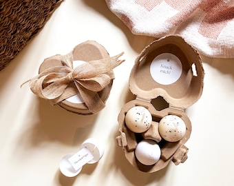 Schwangerschaft verkünden Papa, Idee | Du wirst Papa, Verkünden Baby, Partner - Geschenkschachtel mit Kerzen und Ei zum Aufbrechen