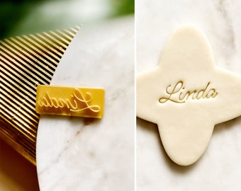 Personalized Text cookie cutter Tagliabiscotti con testo personalizzato, Customized Cookie fondant Custom name embosser, Personalised Cookie