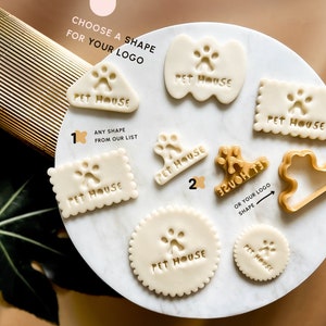 Cortador de galletas con logotipo personalizado, cortador de galletas personalizado con su logotipo, sello de galletas personalizado, diseño de logotipo personalizado imagen 8