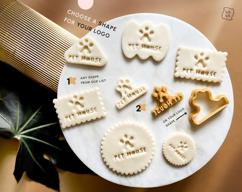 Cortador de galletas con logotipo personalizado, cortador de galletas personalizado con su logotipo, sello de galletas personalizado, diseño de logotipo personalizado imagen 8