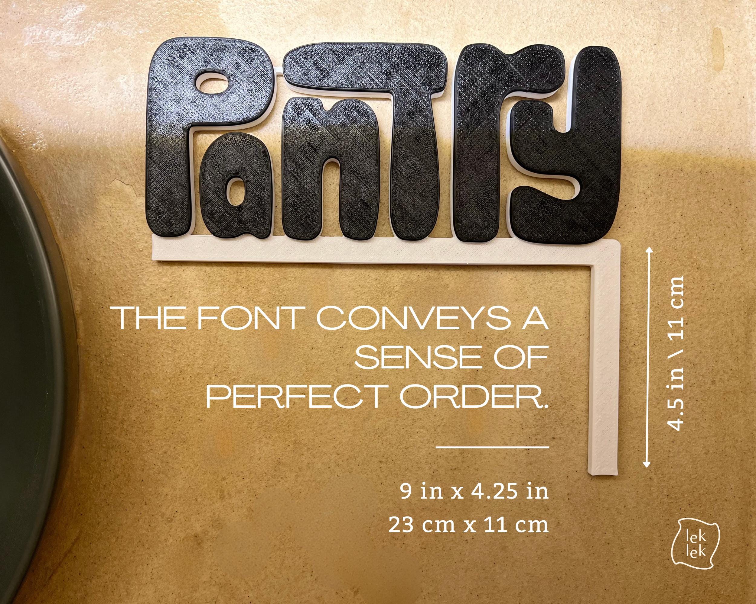 Pantry Door Sign, Stylish Pantry Room Door Topper, Modern Over the Door ...