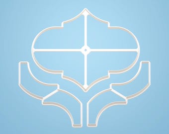 Arabesque Tile Clay Cutter. Tools for Ceramic. Pottery Template.