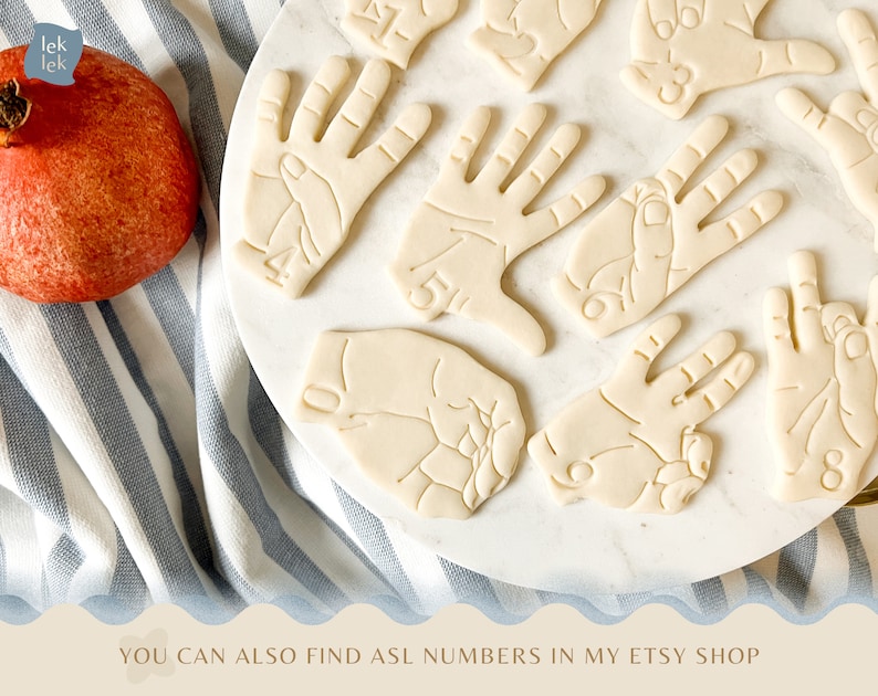 Asl Cookie Cutter Custom Sign Language Hand Gesture Deaf / Etsy