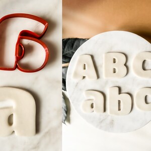 Alphabet Cookie Cutters and Fondant Cutters, Letters Biscuit Cutter ...
